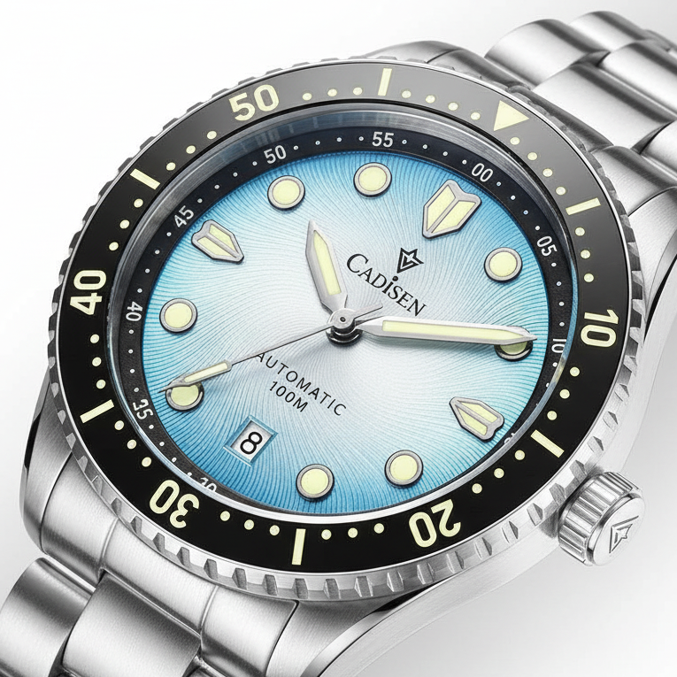 CADISEN C8245 - Men Autom - Close-up dial, luminous markers