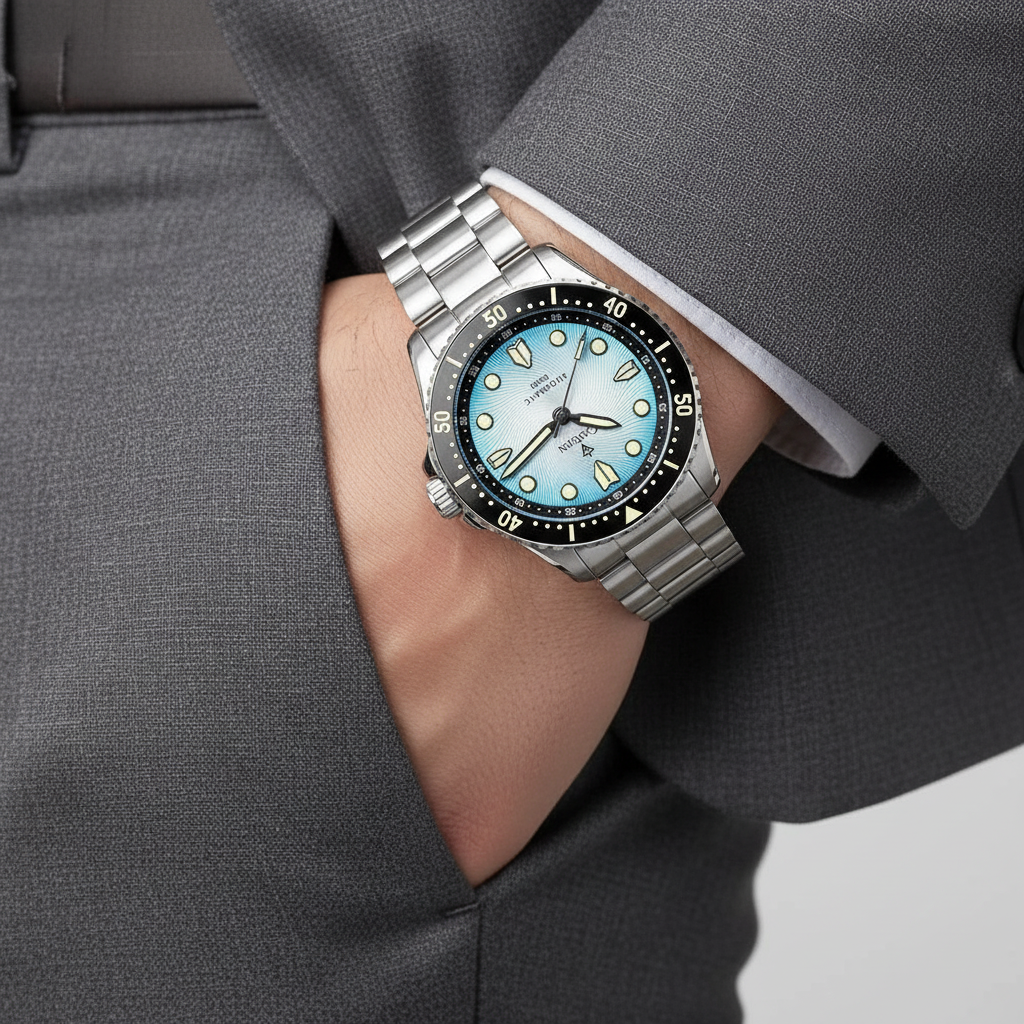 CADISEN C8245 - Men Autom - On wrist, grey suit