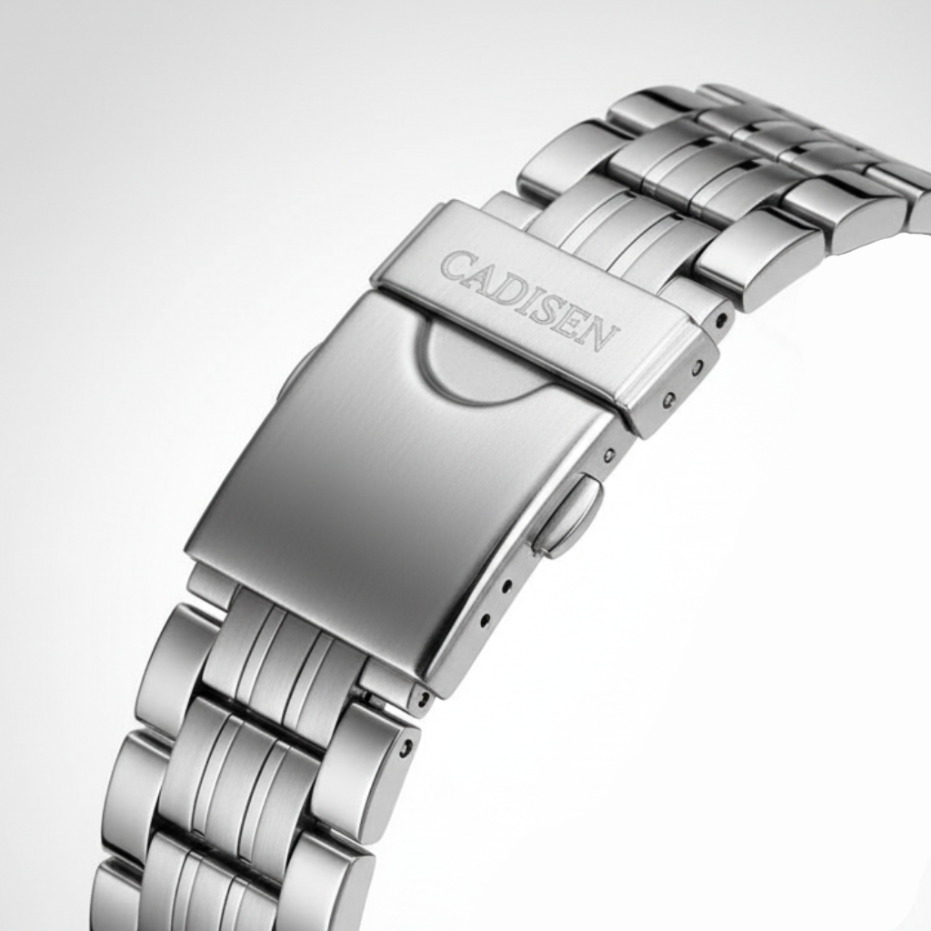 Cadisen C8168 - Men Autom - Fold-over clasp, stainless steel