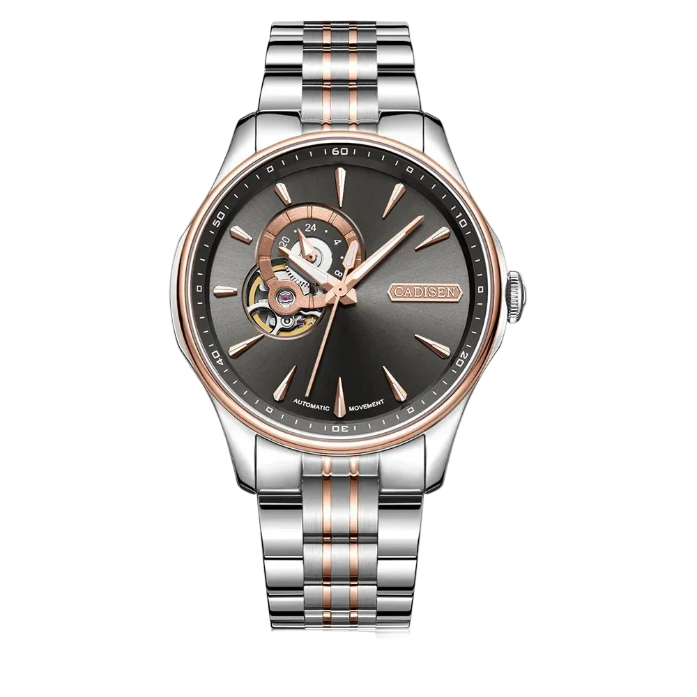 Cadisen C8168 - Men Autom - Sunburst dial, applied indices
