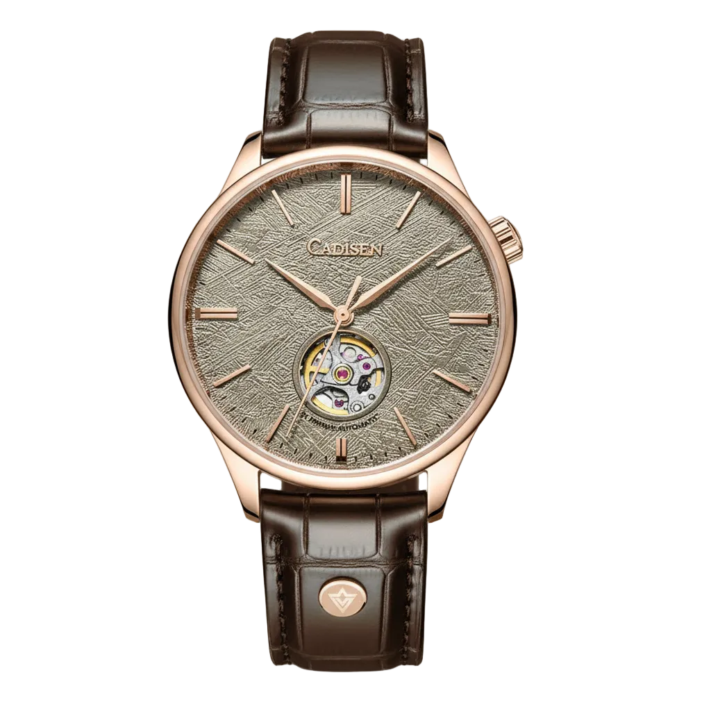Cadisen C8187 - Mechanica - front view, gold dial