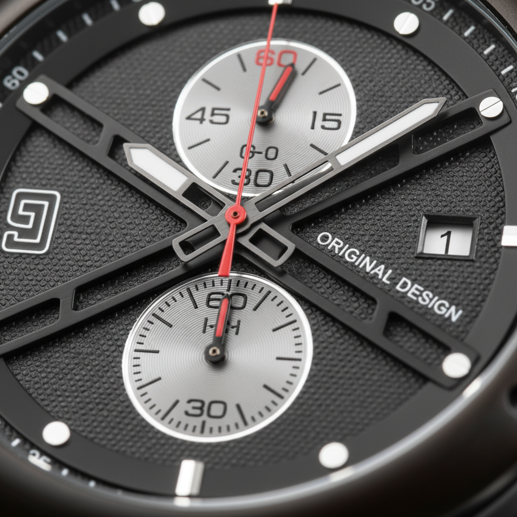 BOBO BIRD GT149 - Japanes - close-up, dial, chronograph