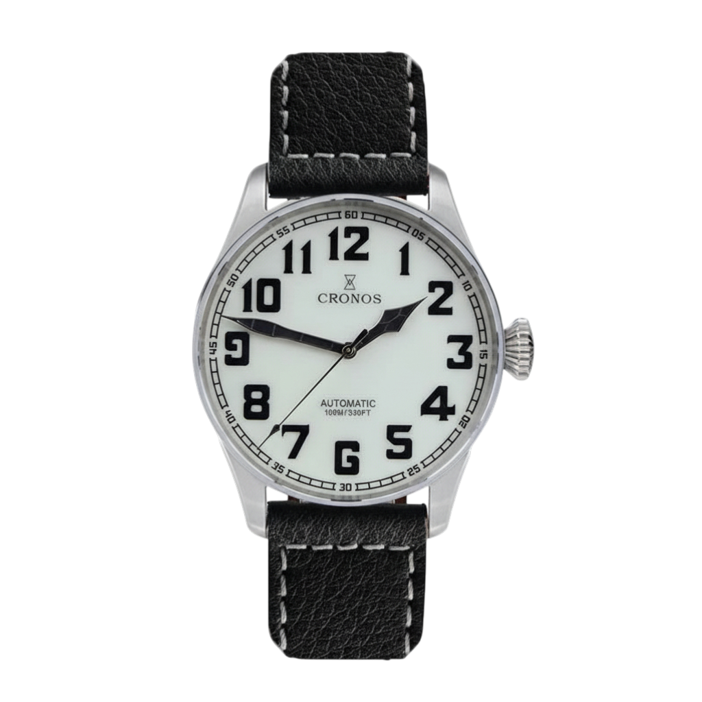 Cronos L6001 - The Ultima - front, leather strap