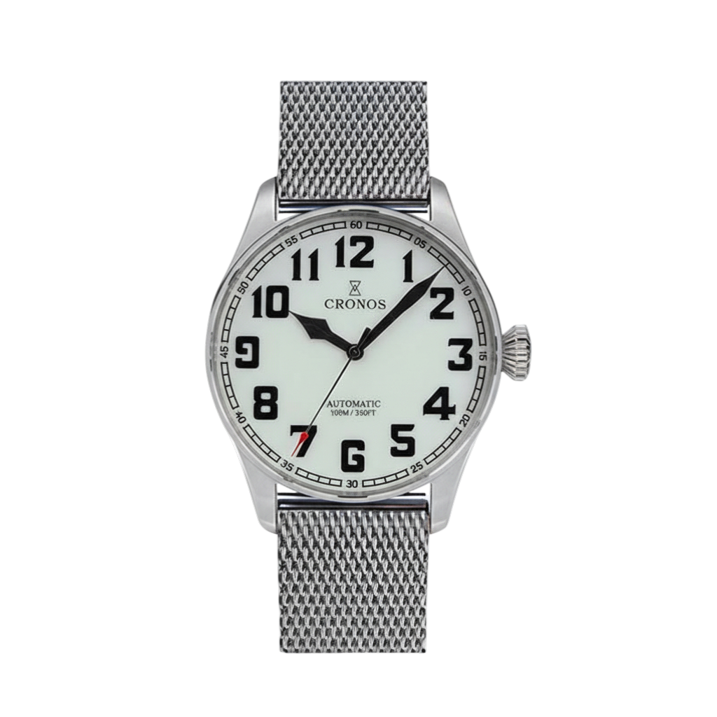 Cronos L6001 - The Ultima - front, mesh bracelet