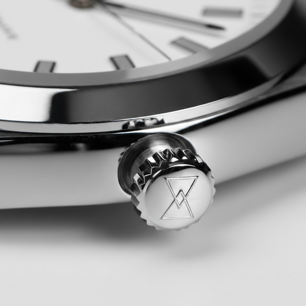 Cronos L6019 - cronos aut - watch crown, logo detail