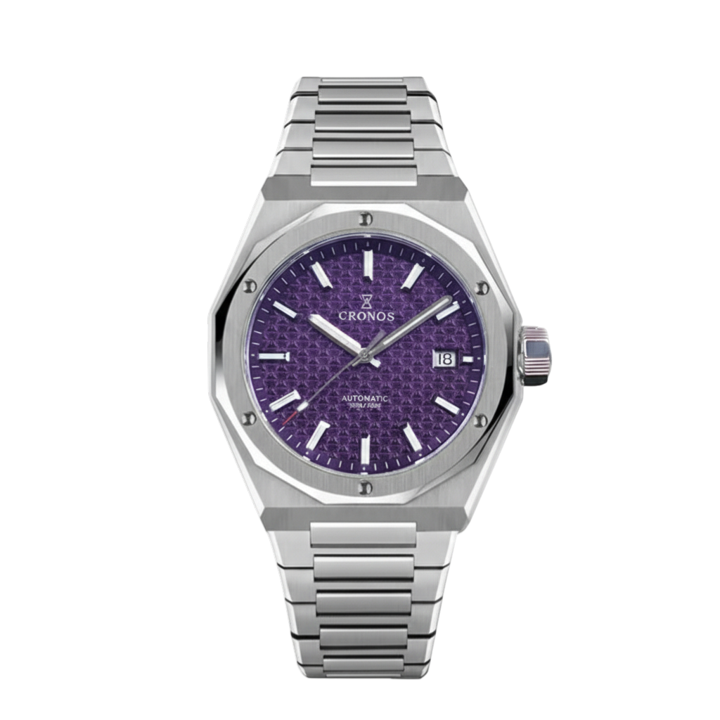 Cronos L6028M - Luxury Cr - purple dial full watch