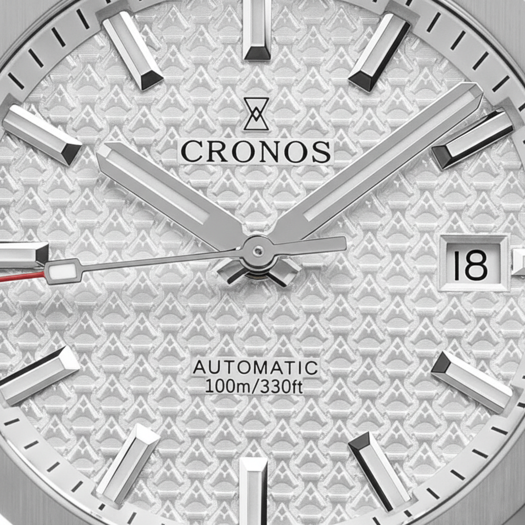 Cronos L6028M - Cronos Au - dial detail texture