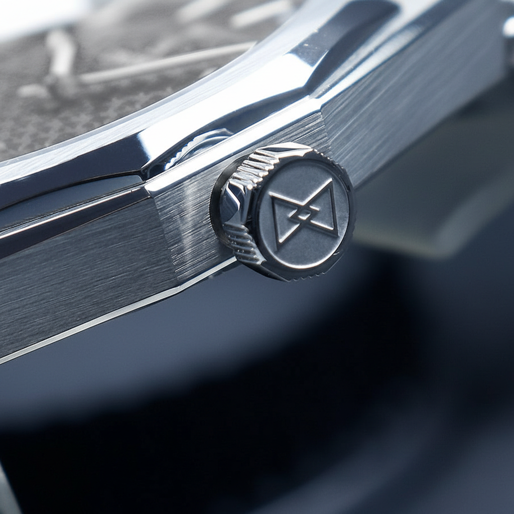Cronos L6028M - Luxury Cr - crown logo brushed case