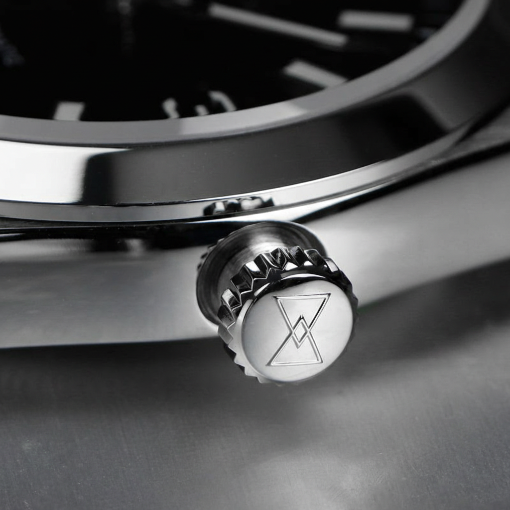Cronos L6031 - Cronos Spo - crown, logo detail