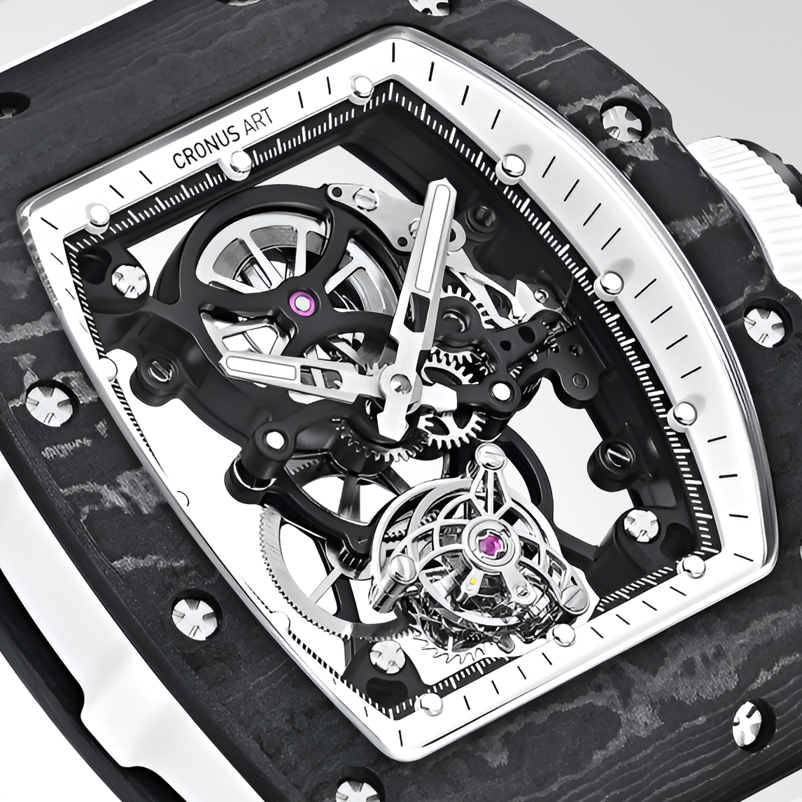 Cronusart CM002-076 - Aut - dial close-up, movement