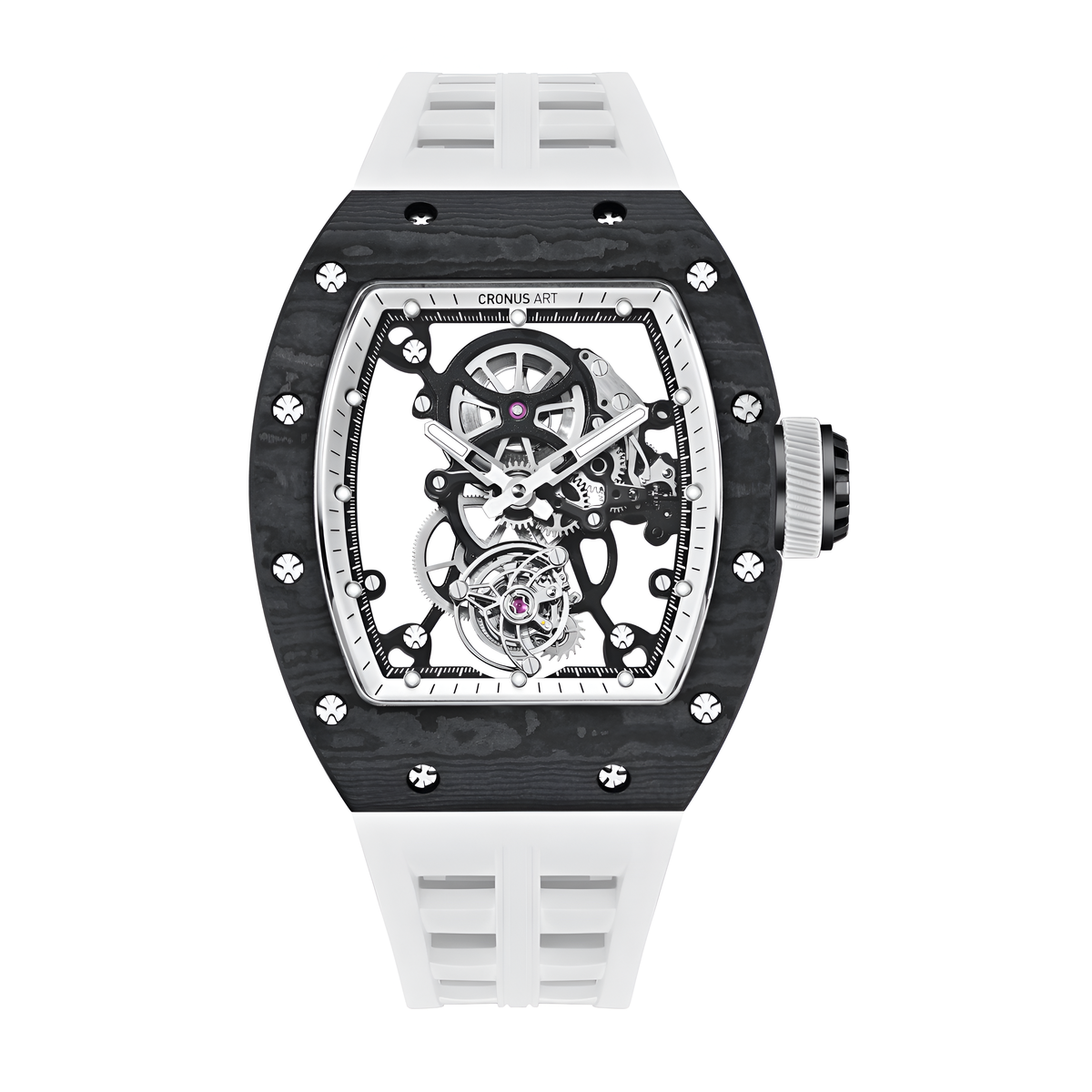 Cronusart CM002-076 - Aut - front view, white strap