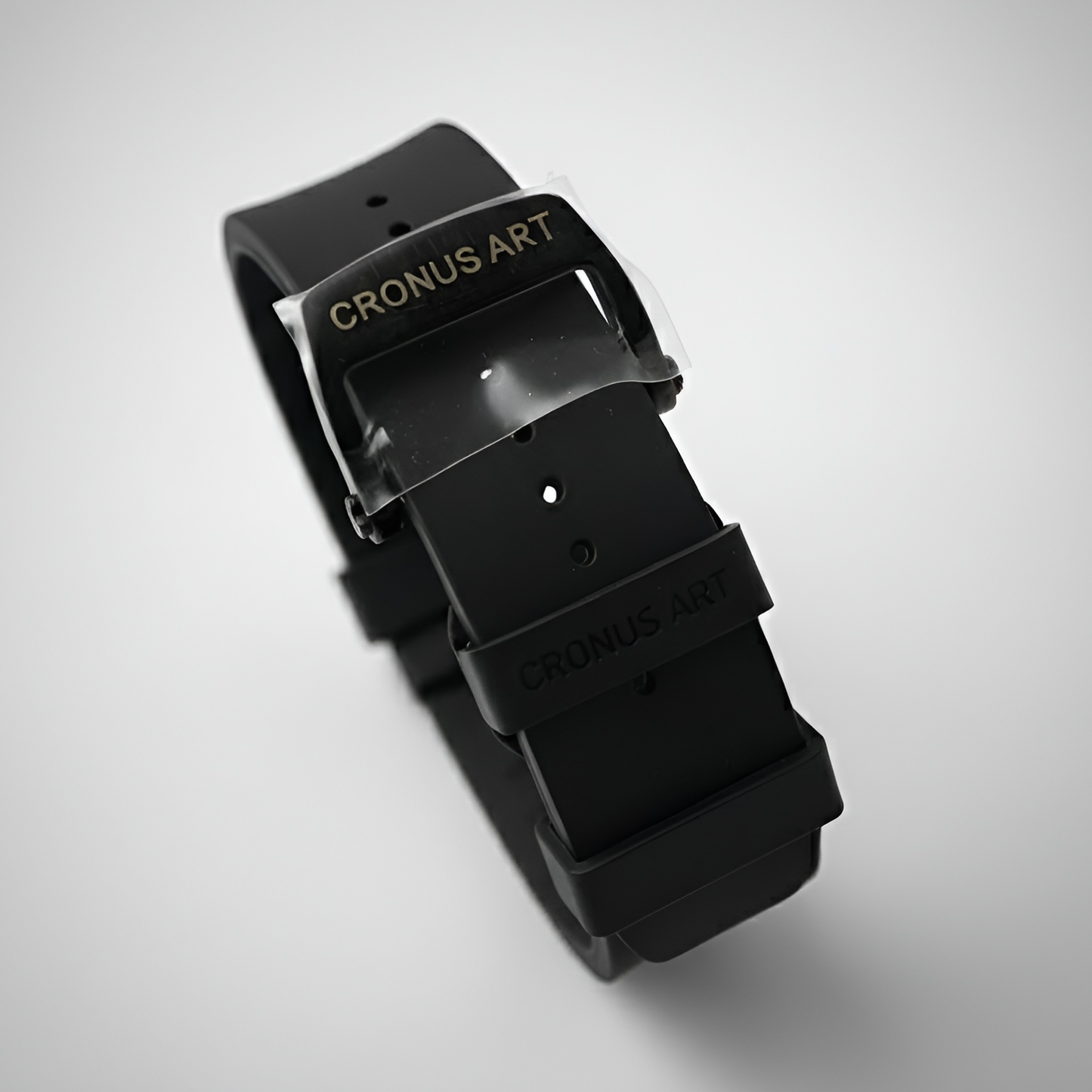 Cronusart CM002-017 Men Automatic Watch - Carbon Fiber strap buckle black rubber