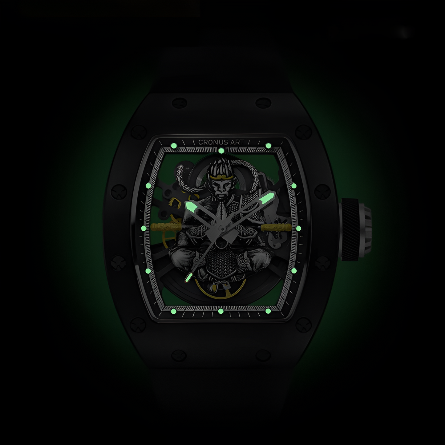 CRONUSART CM09-029 - Men - dial detail monkey