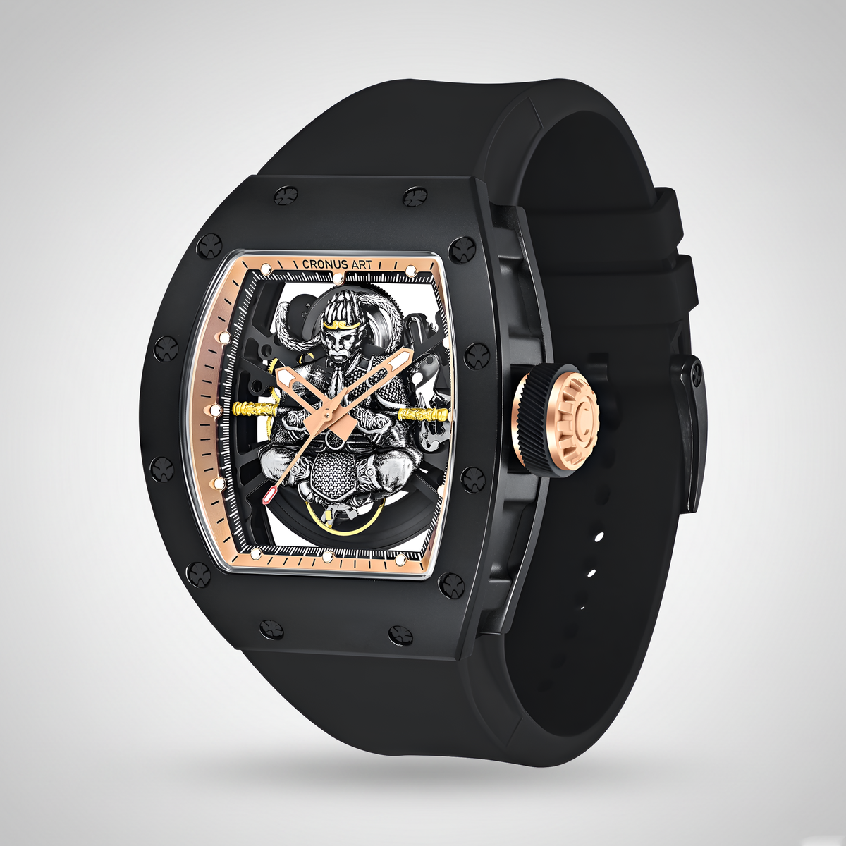 CRONUSART CM09-029 - Men - front view black strap