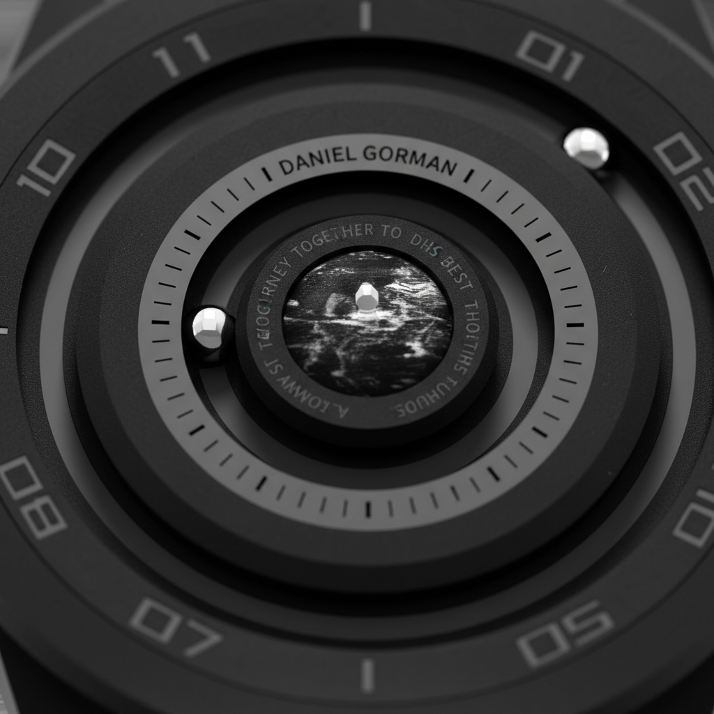 Daniel Gorman DG0525KK - close-up dial kinetic spheres