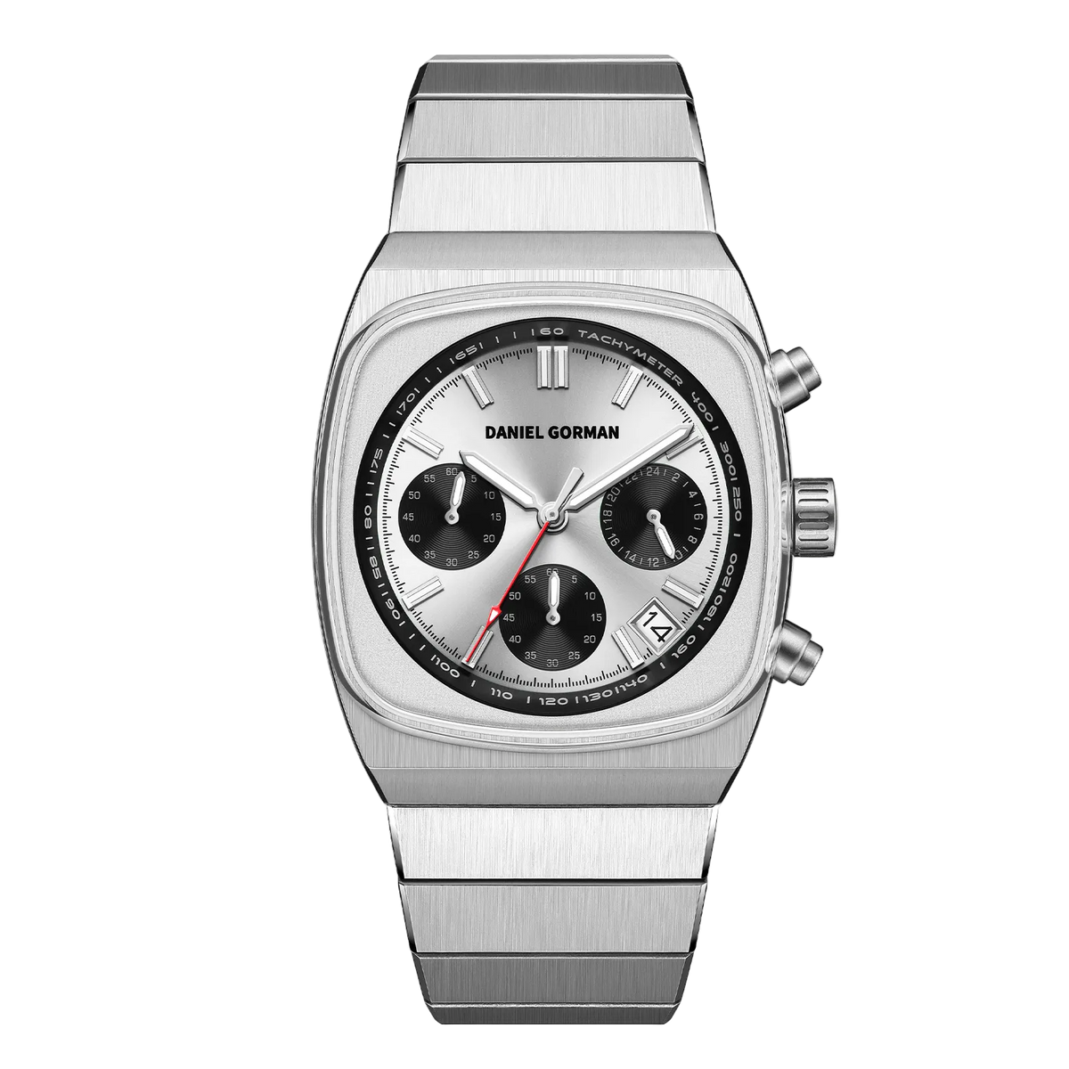 Daniel Gorman DG9008 - silver watch frontal