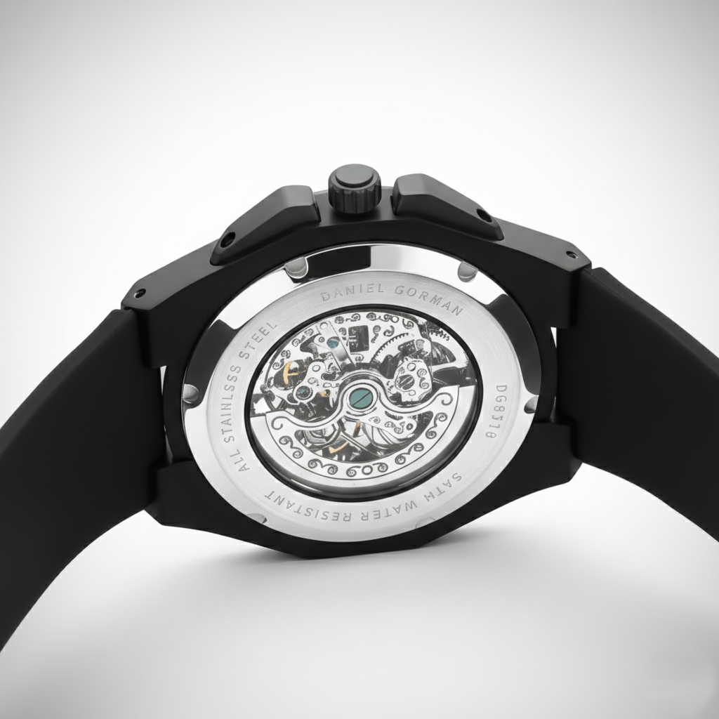 Daniel Gorman DG9199 - Me - silver caseback, engraved, quiet luxury