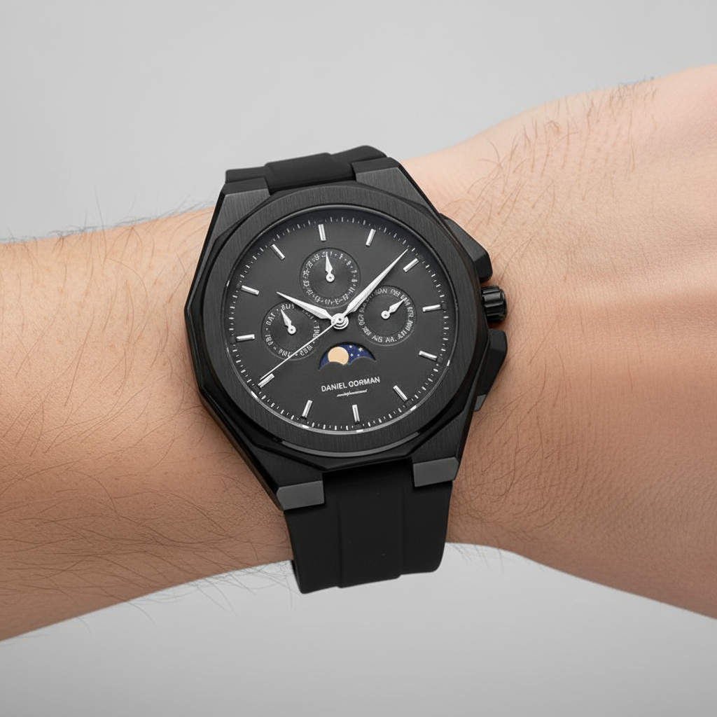 Daniel Gorman DG9199 - Me - on wrist, black dial