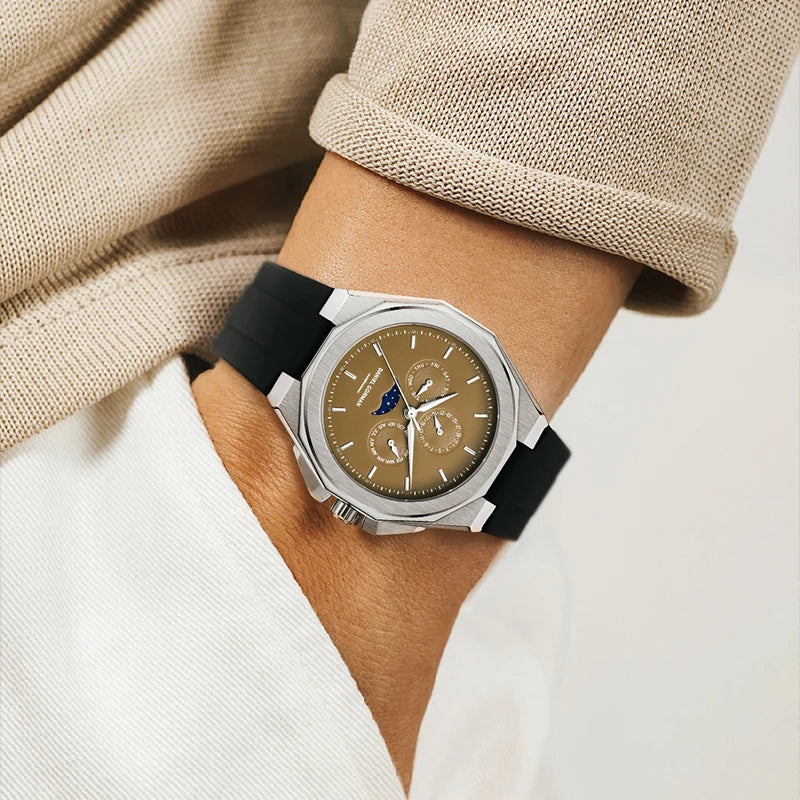 Daniel Gorman DG9199 - Me - on wrist, brown dial