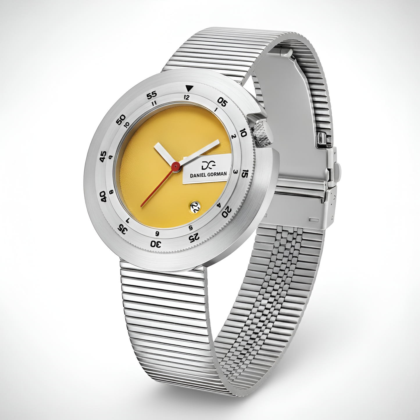 Daniel Gorman DG9317 - Qu - angled view, horizontal link strap