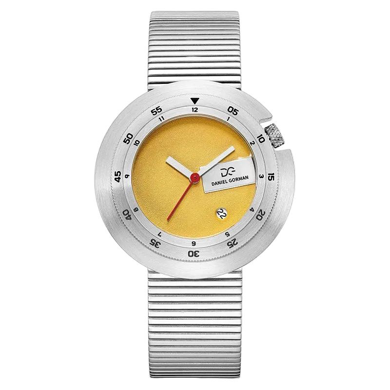 Daniel Gorman DG9317 - Qu - silver yellow front view