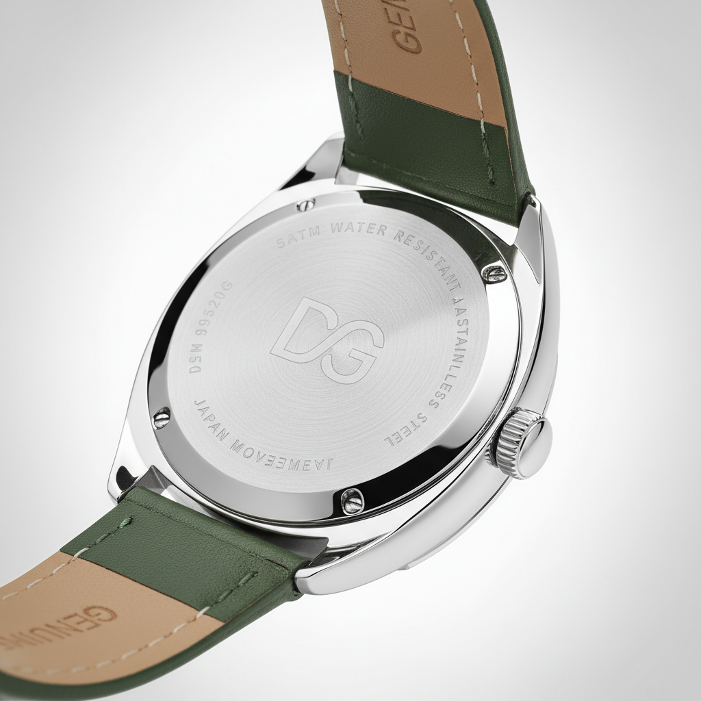 Daniel Gorman DG9520MSG - - caseback, movement details