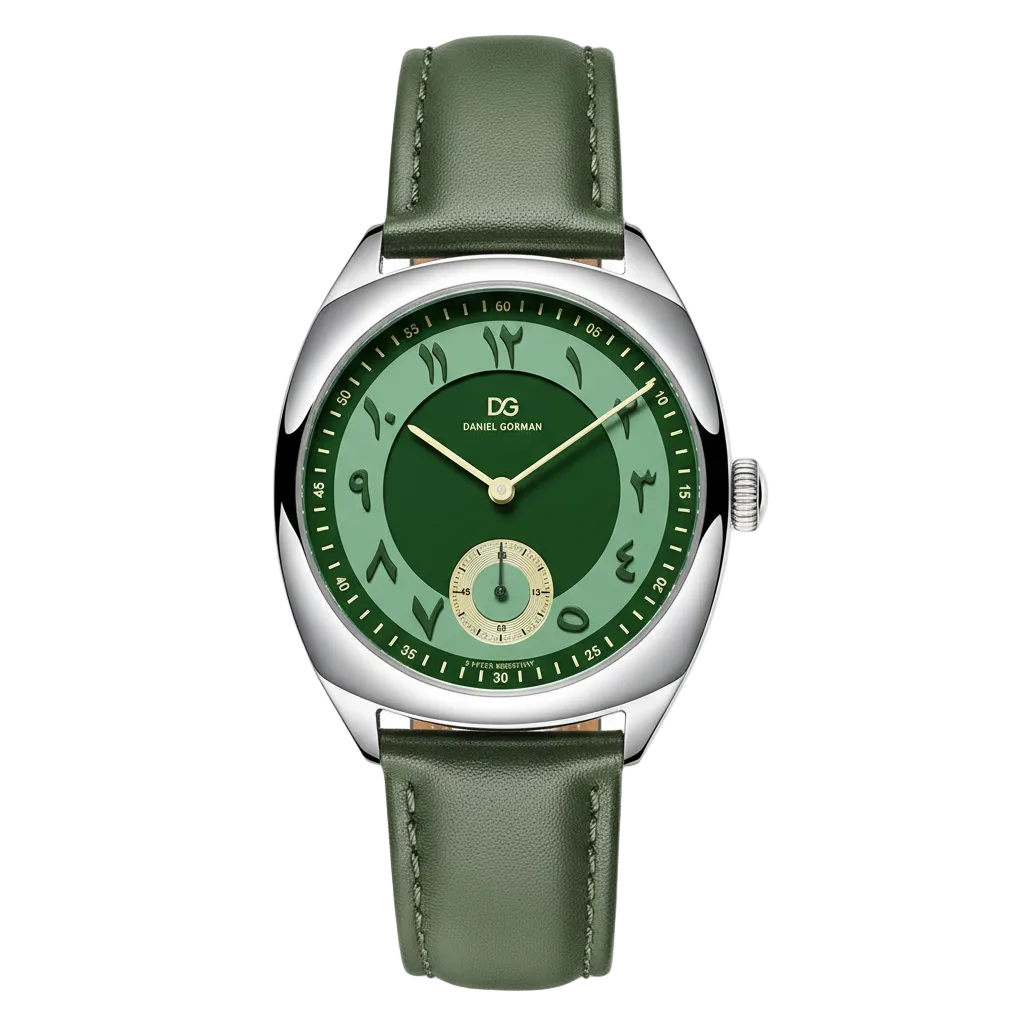 Daniel Gorman DG9520MSG - - full face, green dial