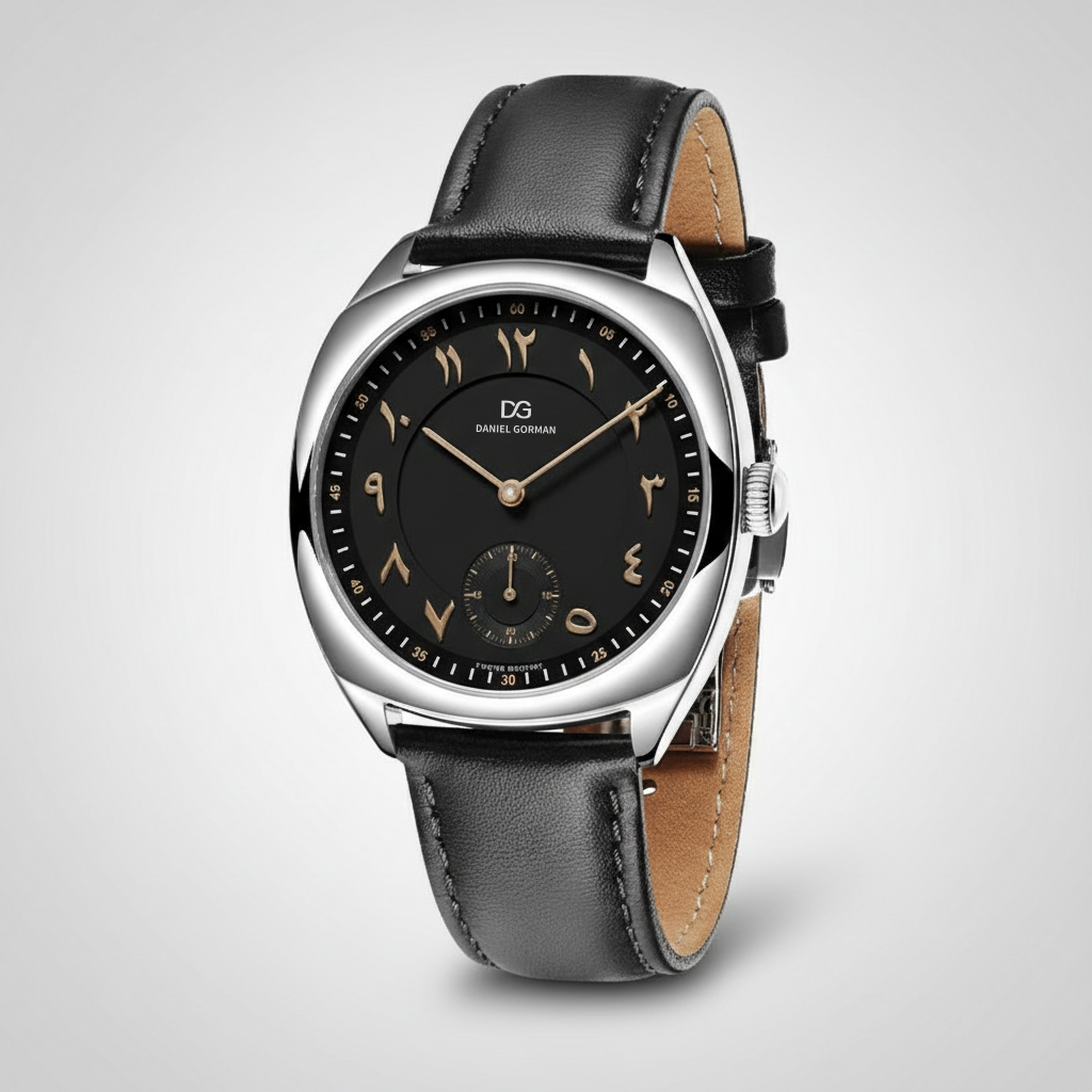 Daniel Gorman DG9520MSK - - angled view, leather strap