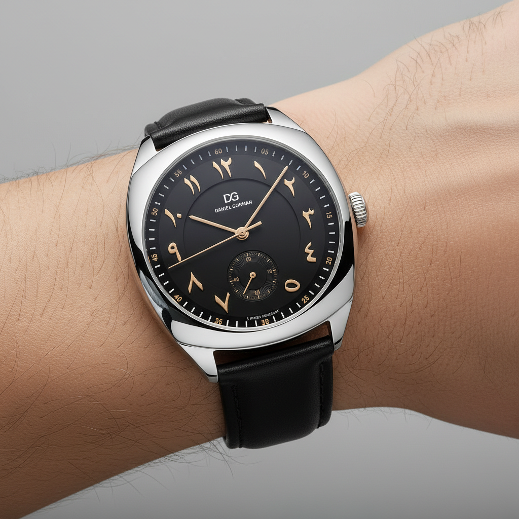 Daniel Gorman DG9520MSK - - on wrist, black strap