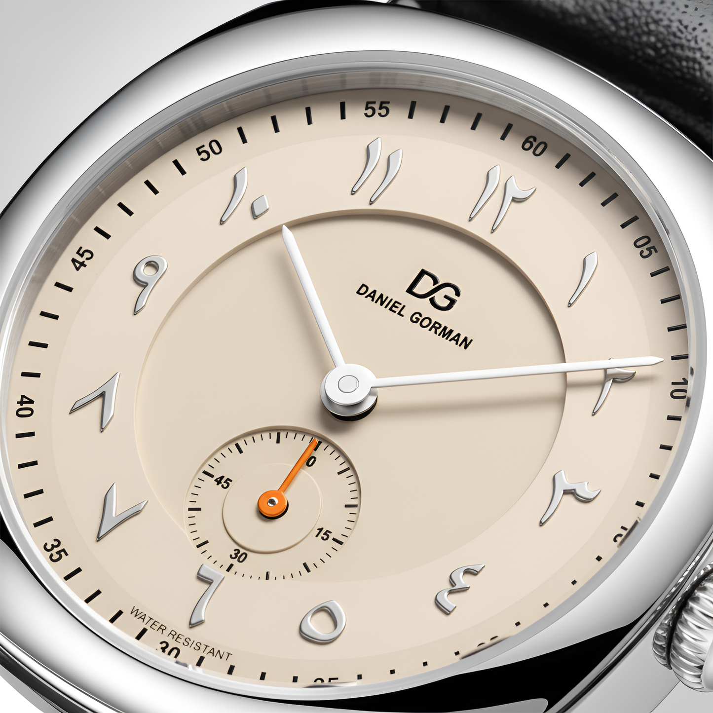 Daniel Gorman DG9520MSW - watch face, close-up