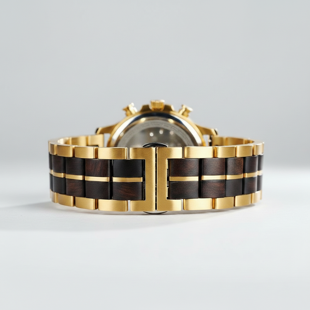 BOBO BIRD GT097 - Mens Ch - wood gold band clasp