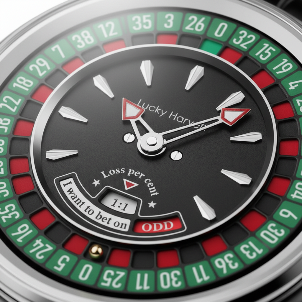 Lucky Harvey ZLS303 - Aut - close-up, roulette dial