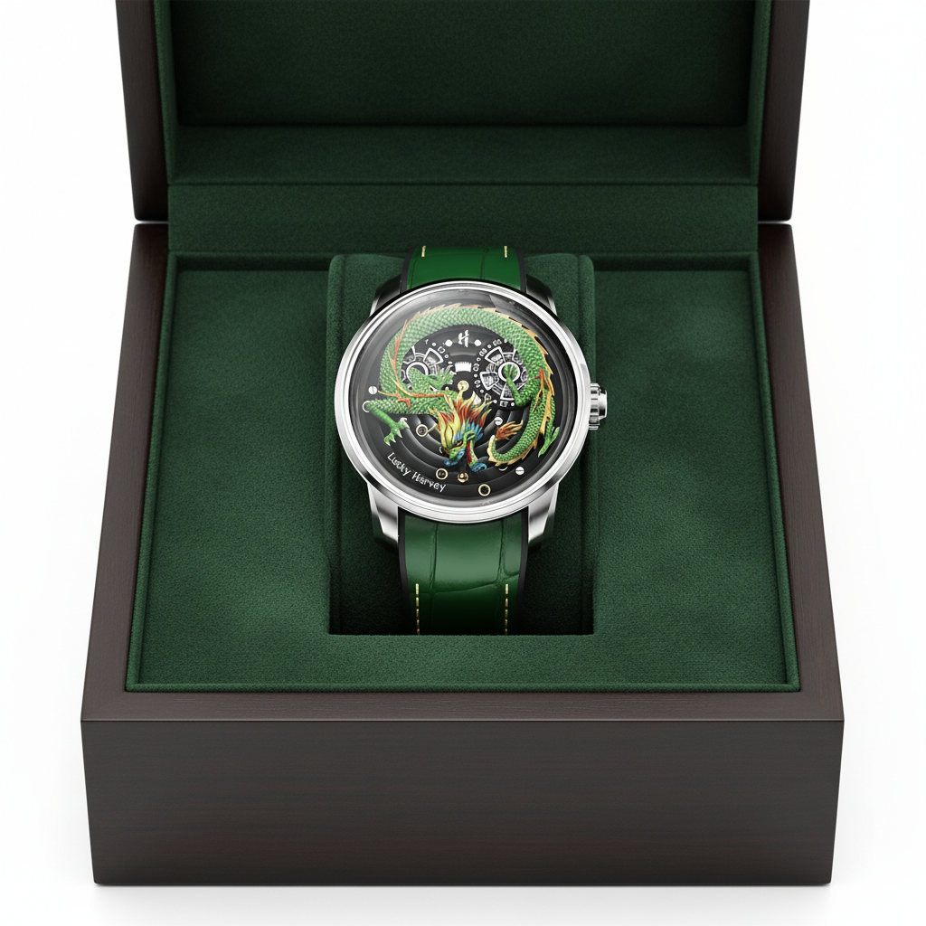 Lucky Harvey ZLS202 - Aut - in box, green dragon
