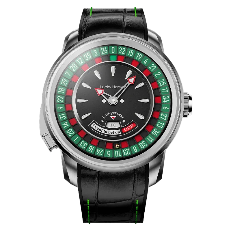 Lucky Harvey ZLS303 - Aut - silver case, roulette dial