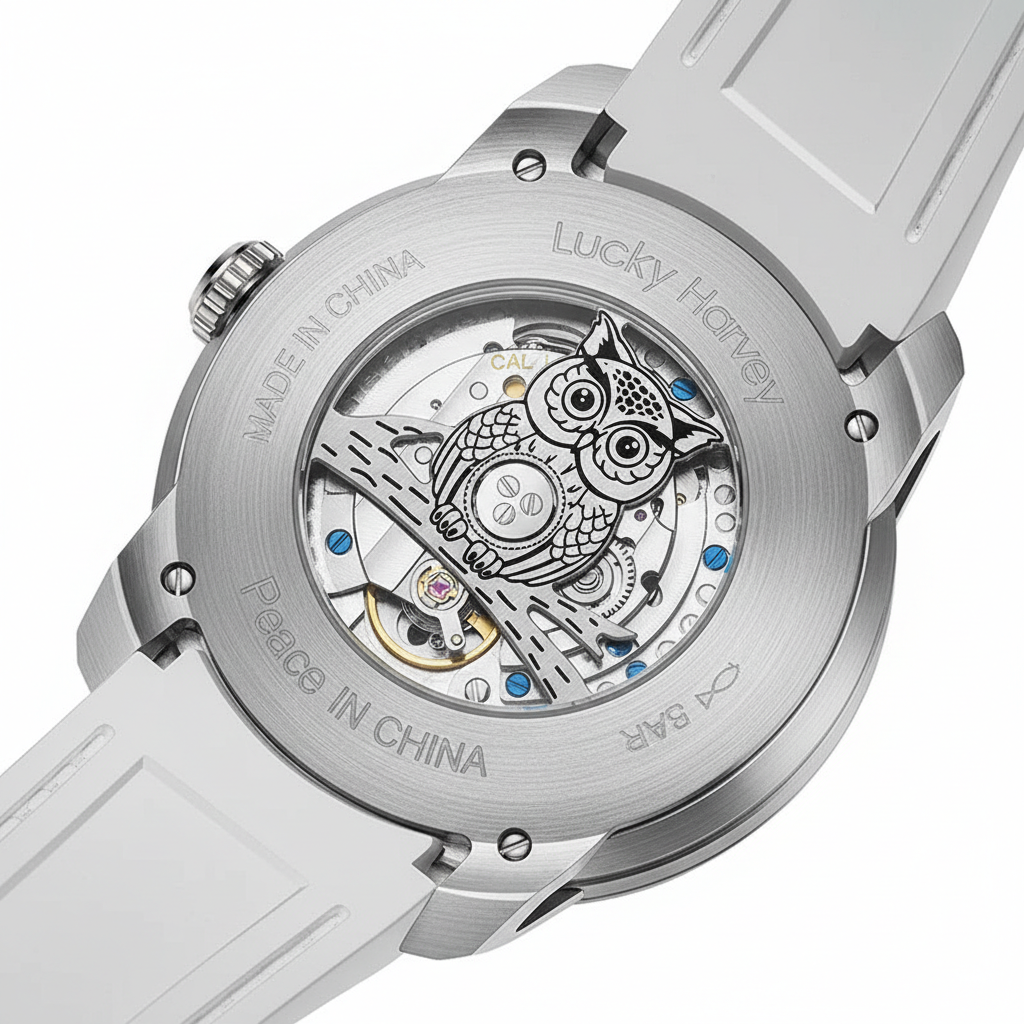 Lucky Harvey ZLS104 - Aut - blue strap, white lining