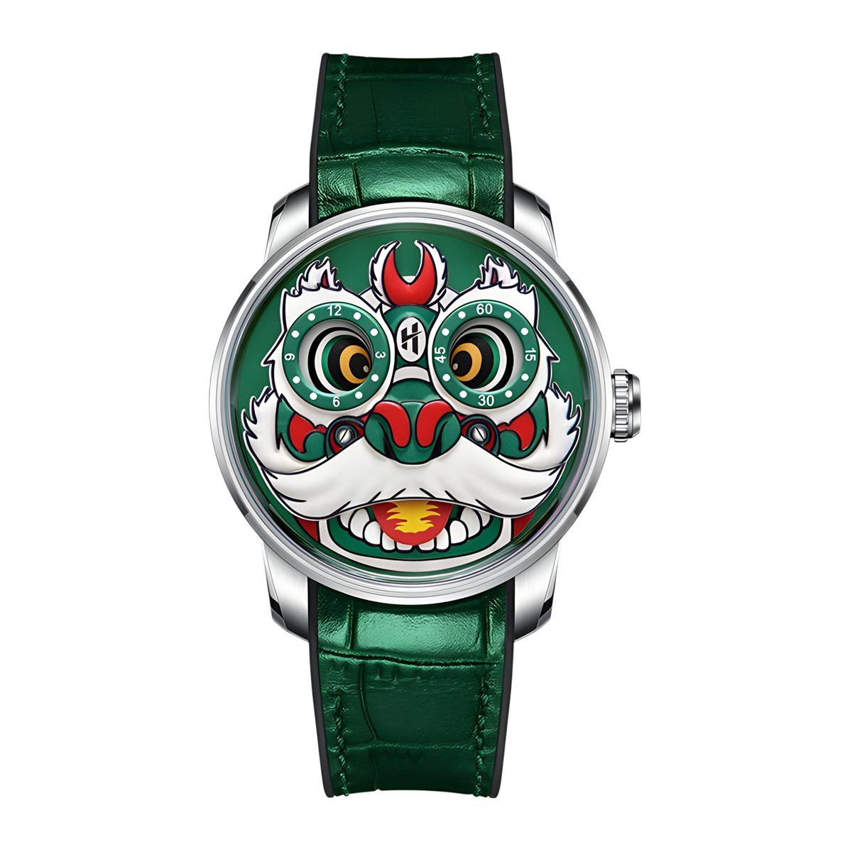 Lucky Harvey ZLS105 - Aut - green dial, lion mask