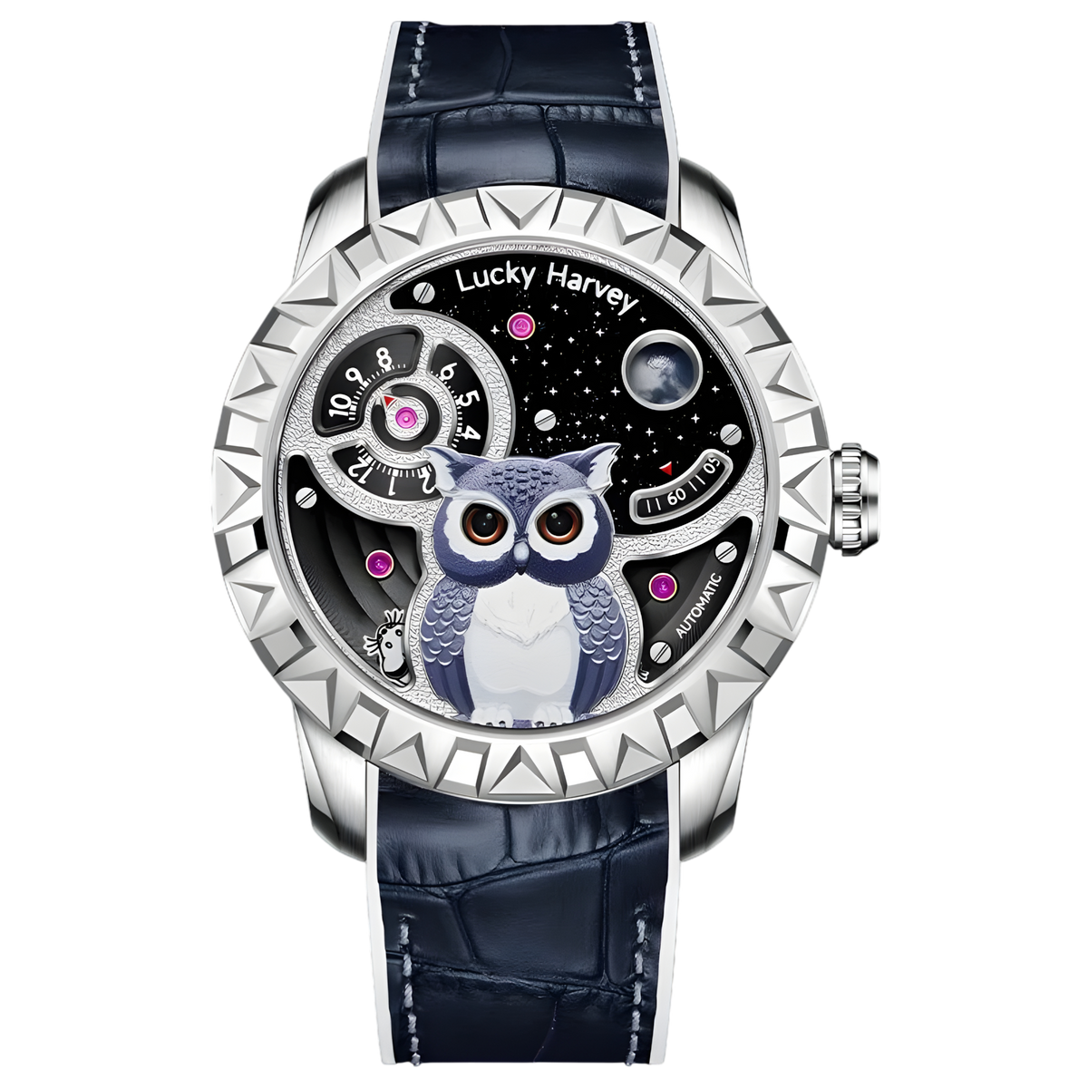 Lucky Harvey ZLS104 - Aut - silver, blue owl