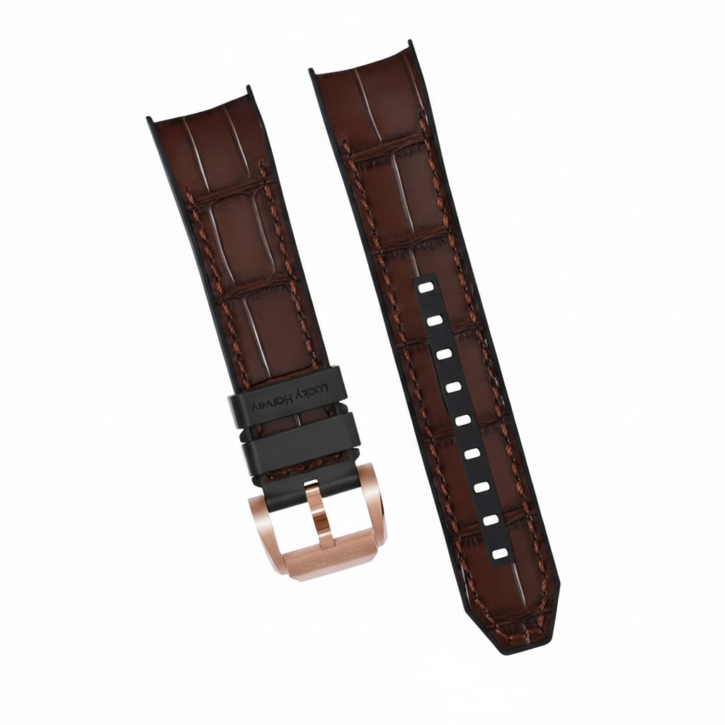 Lucky Harvey Poker Roulet - brown leather strap