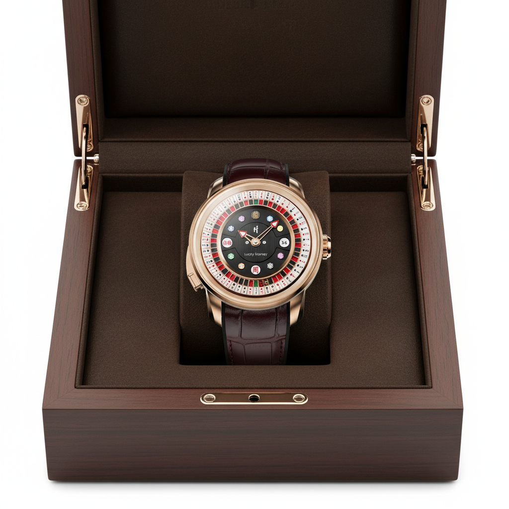 Lucky Harvey Poker Roulet - in wooden box