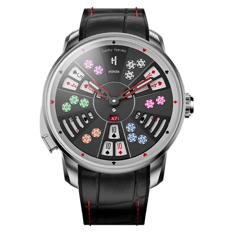 Lucky Harvey San Gong - A - silver, poker dial