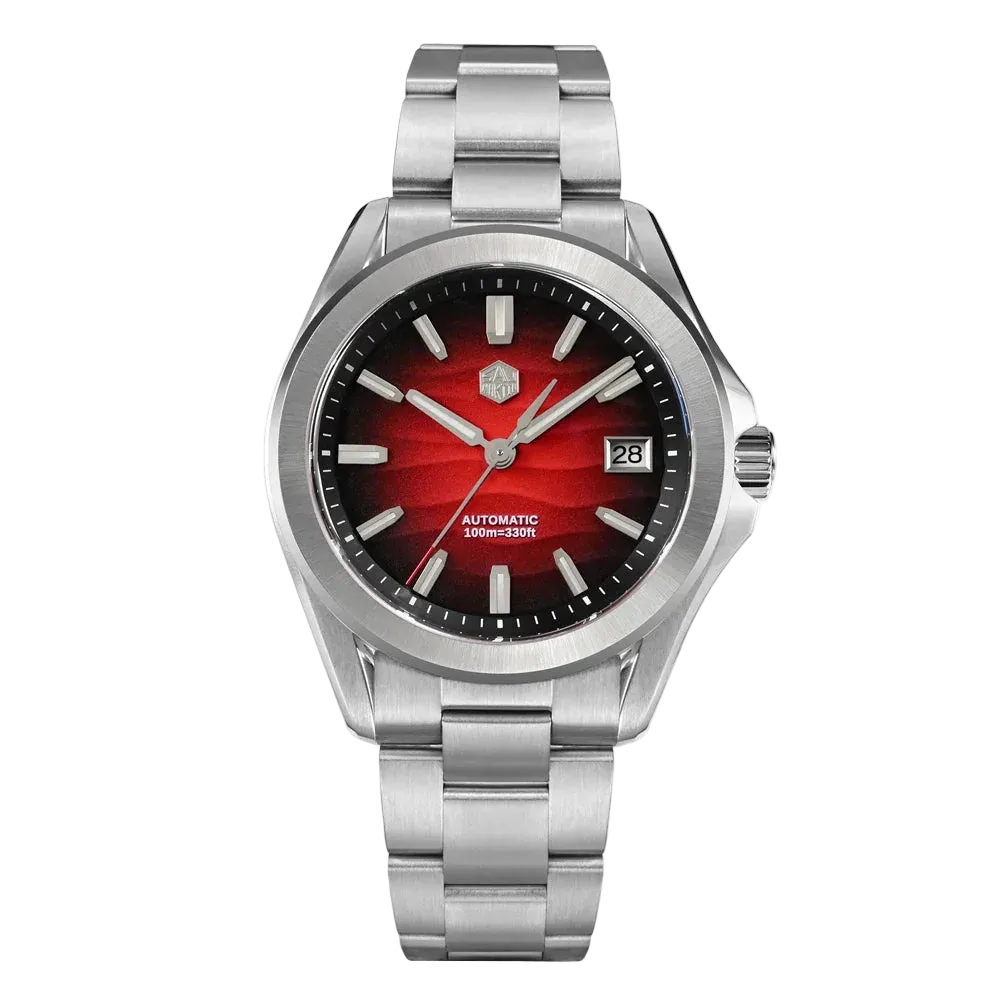 San Martin SN0129 GC - Au - red gradient dial, full watch