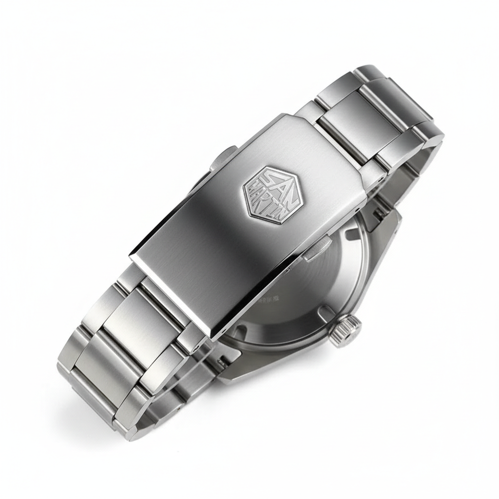San Martin SN0007 - Automatic Diver Watch Robust Timepiece Steel strap Edition breitvacher