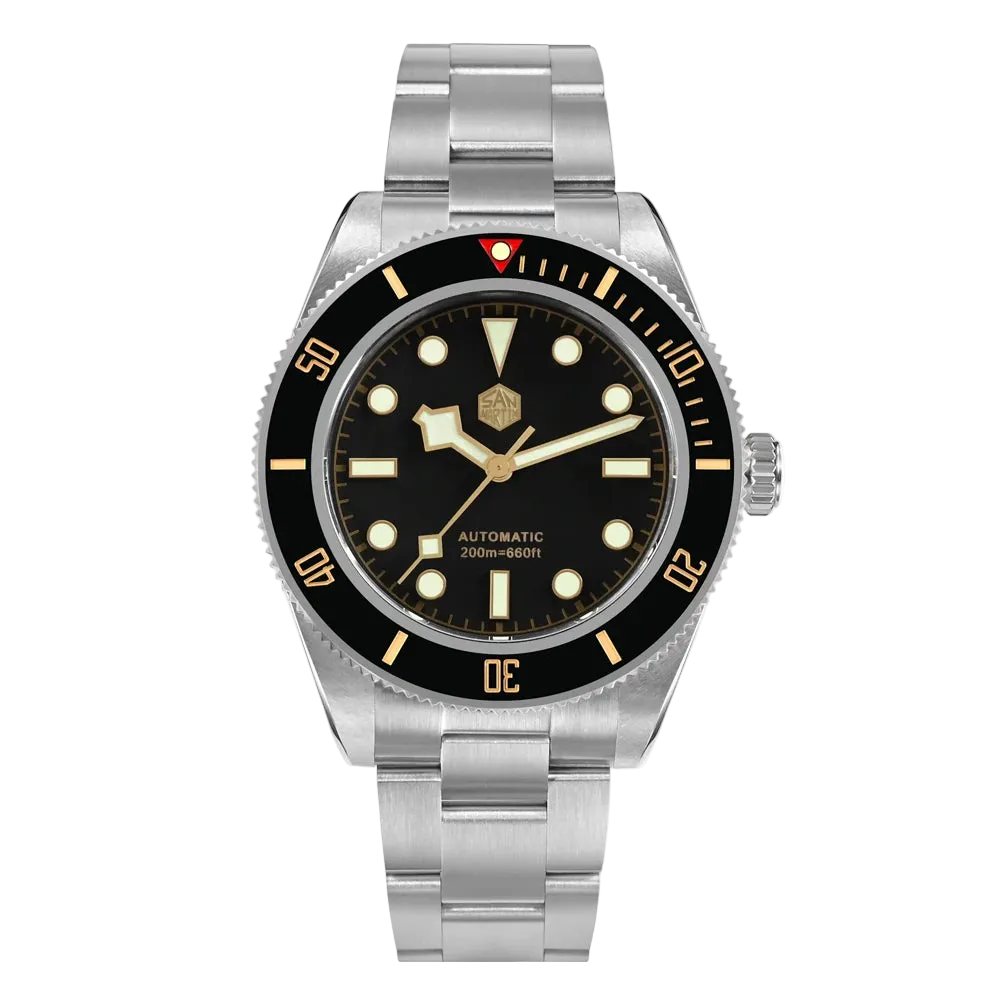 San Martin SN0008 - Autom - black dial, gold markers