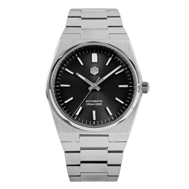 San Martin SN0023 - Men's - metal bracelet blue dial