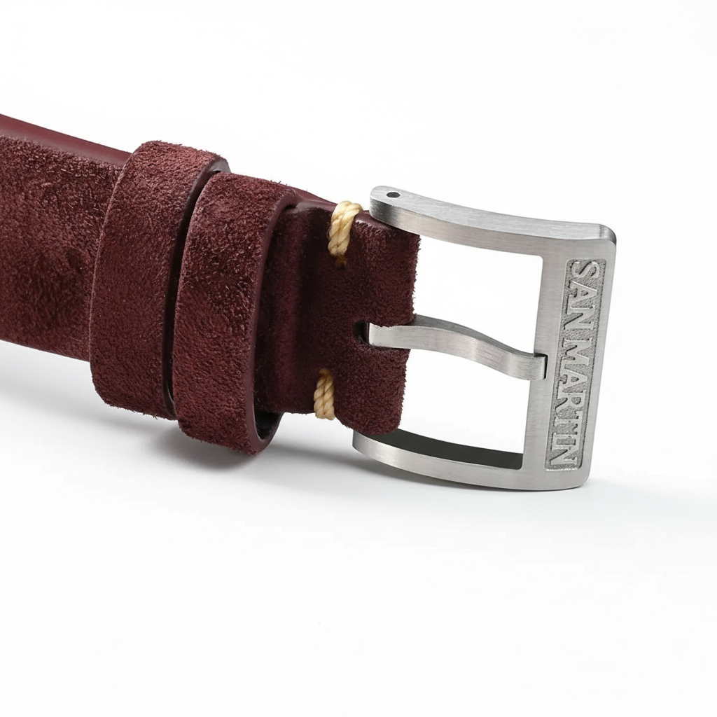 San Martin SN0033-G2 - He - buckle branding burgundy strap
