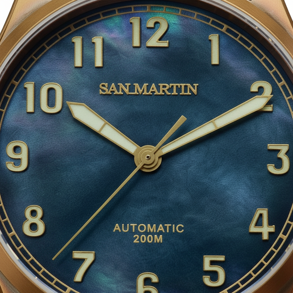 San Martin SN0043-Q - Bronze Automatic Watch for Men breitvacher