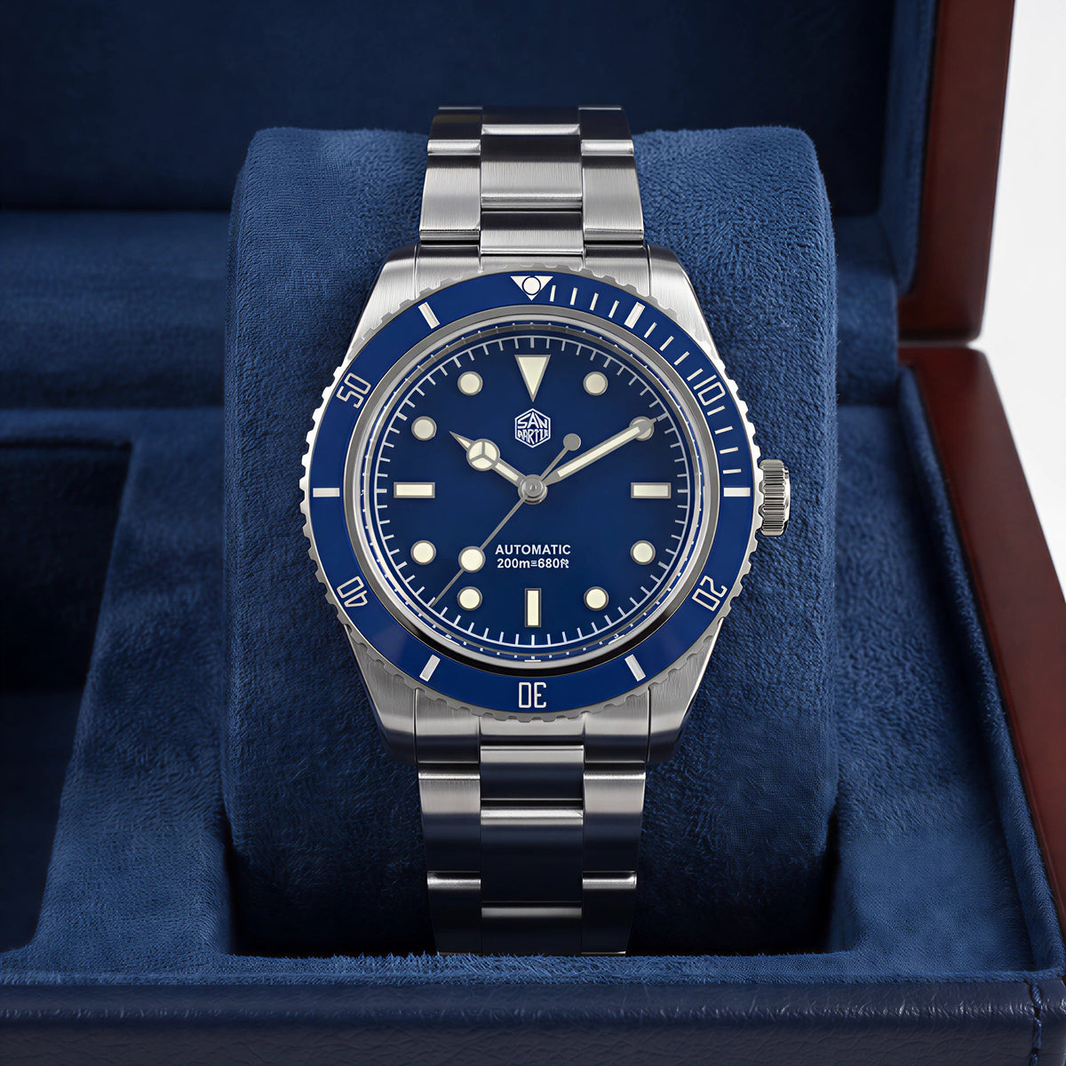 San Martin SN004 - Automatic Dive Watch Mercedez hands Version breitvacher
