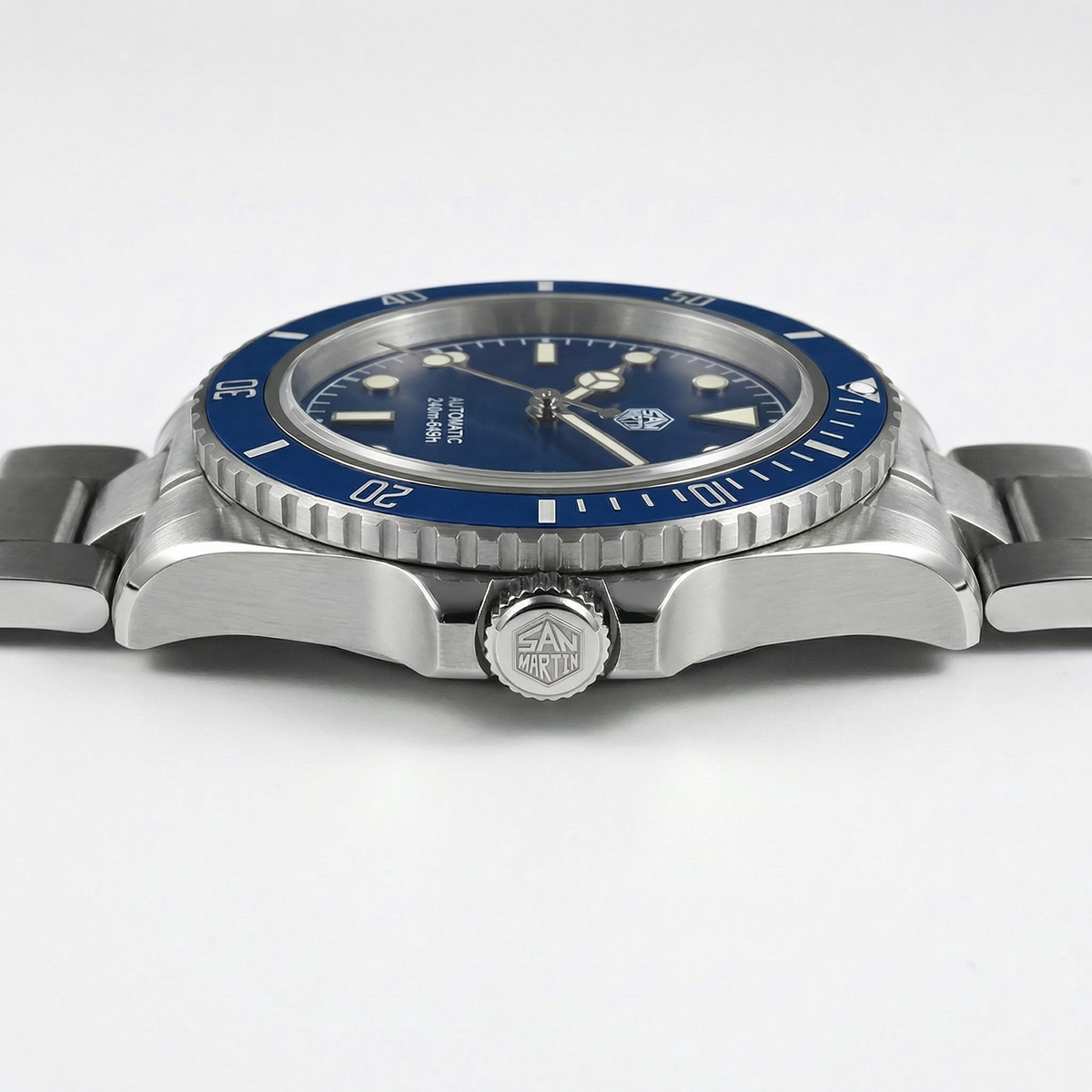 San Martin SN004 - Automatic Dive Watch Mercedez hands Version breitvacher