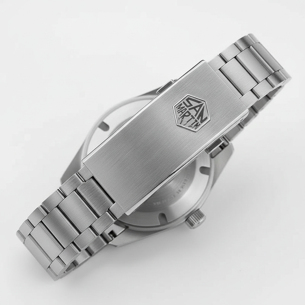 San Martin SN0113W - Men' - white dial orange