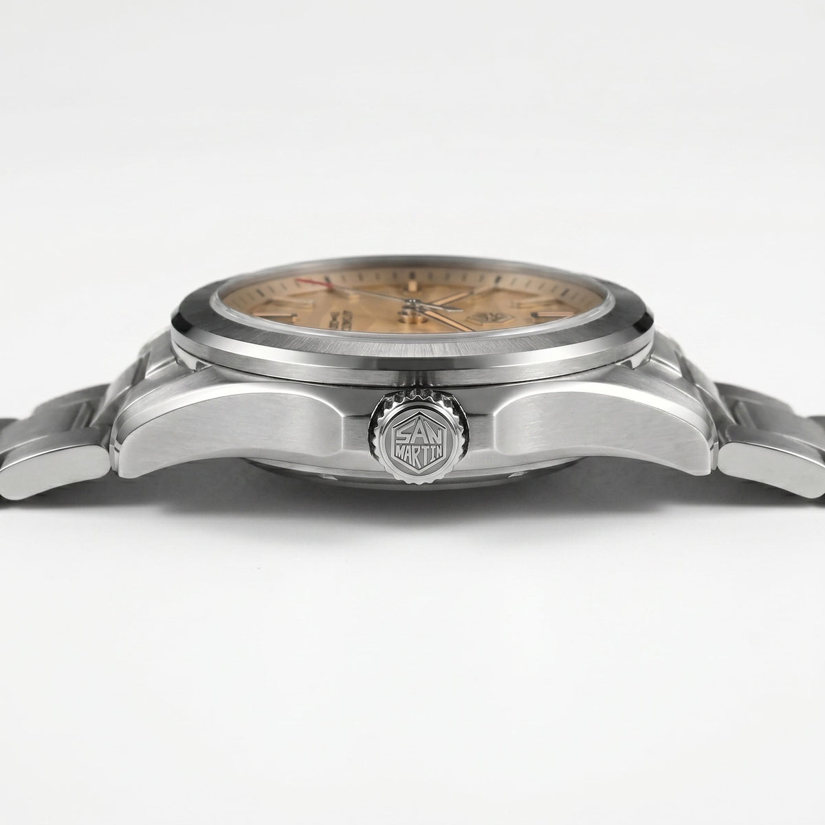 San Martin SN0129C - Sport Automatic Watch with Deset Textured Dial - Dark Edition breitvacher